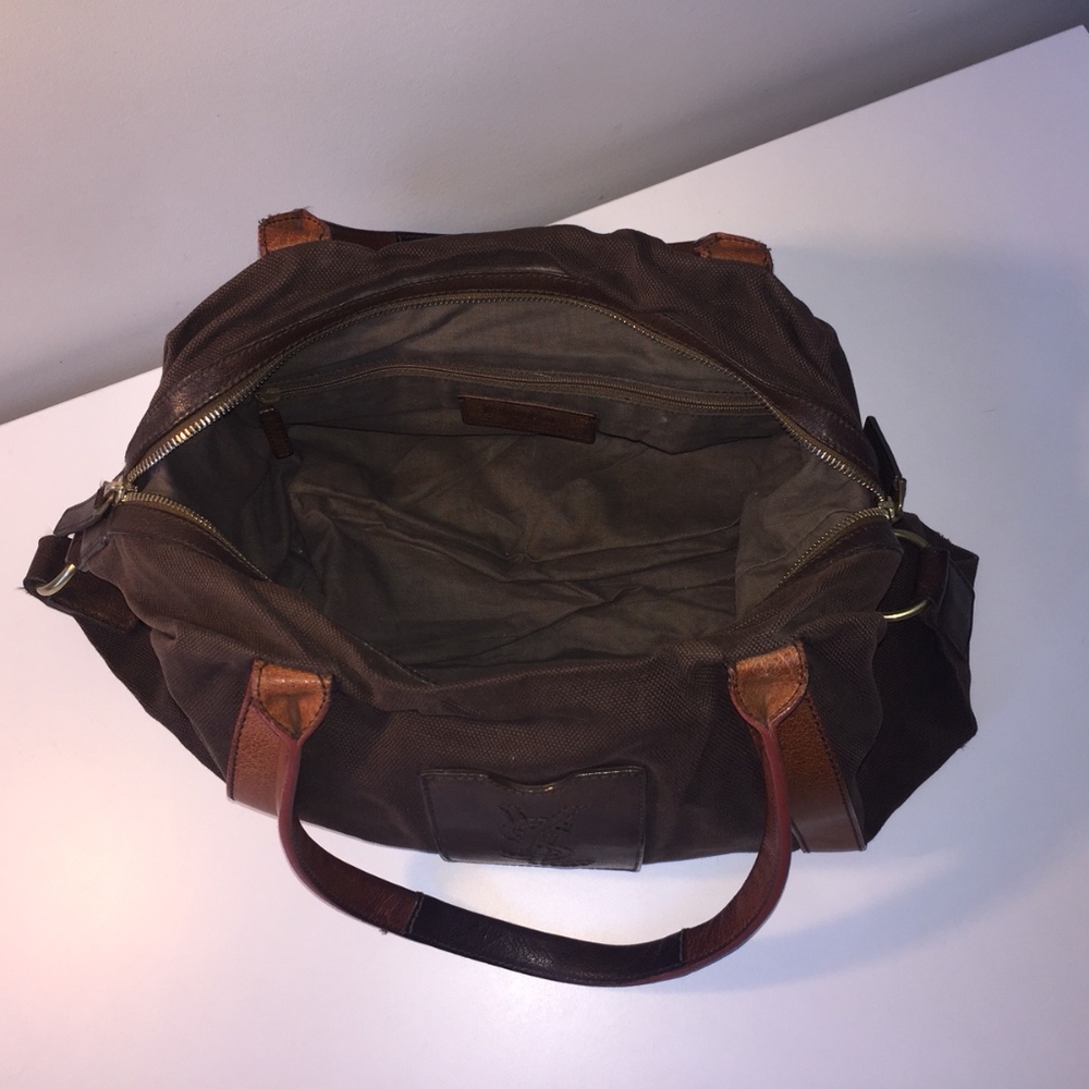 Yves Saint Laurent Leather & Canvas Bag - Picture 6 of 8
